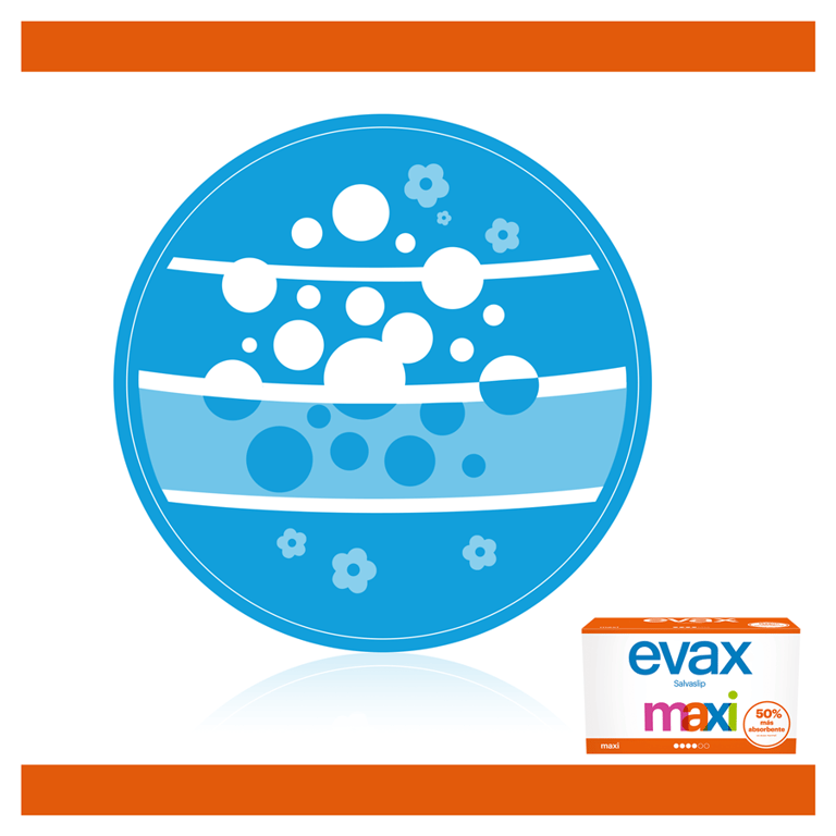 Evax Protège-Slips Maxi 40 Unités de Evax
