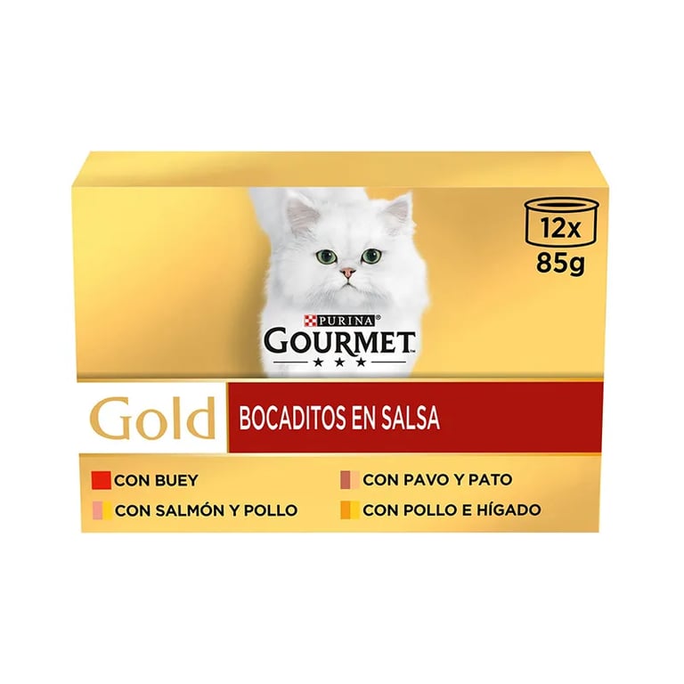 Gold Bocaditos En Salsa Pack Surtido 12X85g