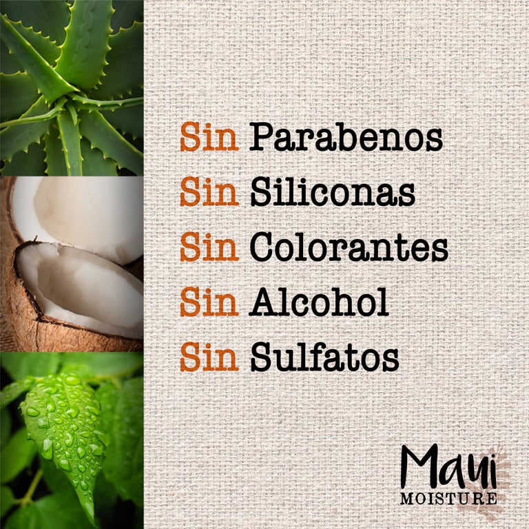 Vanilla Bean Smooth Frizzy Hair Shampoo 385 ml von Maui