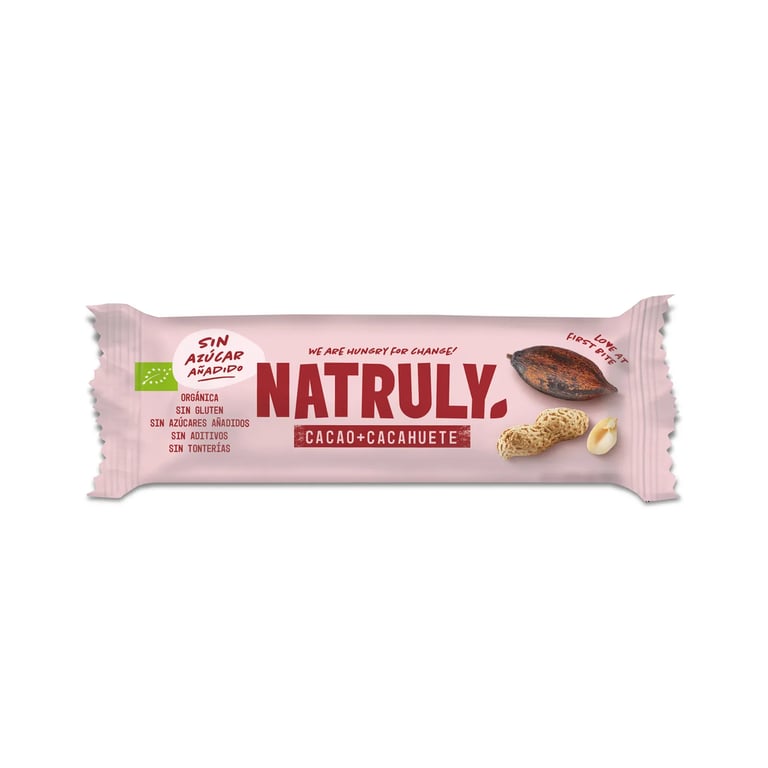 Barrita Raw Cacao Y Cacahuete Bio