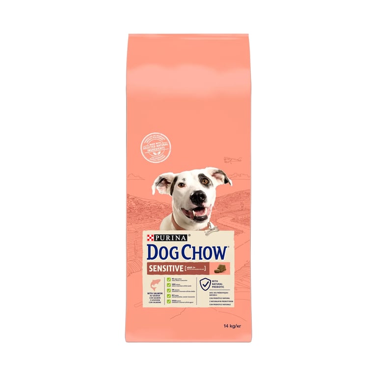 Dog Chow Pienso Para Perro Adulto Sensitive Con Salmón 14 Kg
