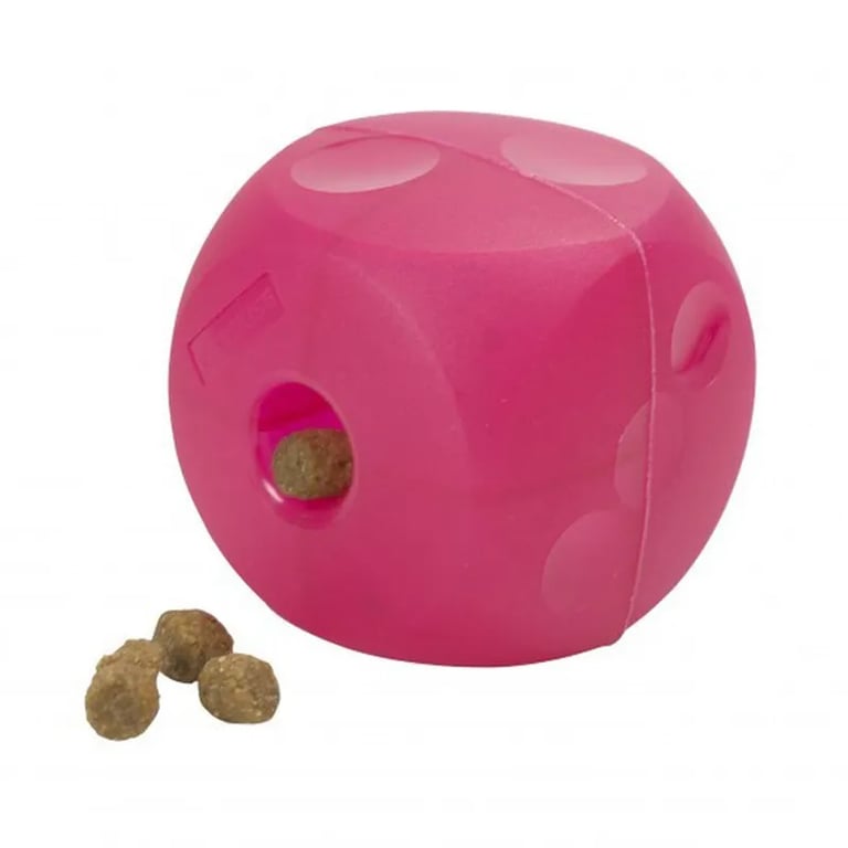 Jouet Cube Pour Nourriture Ou Récompenses Rose 9 cm