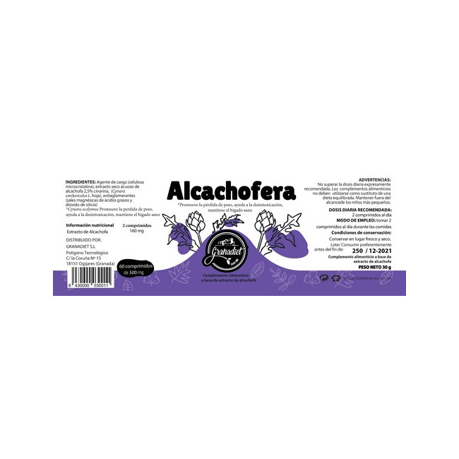 Artichaut 500 mg - imagen 2 de 2