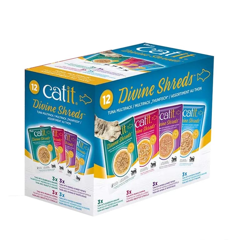 Divine Shreds Soupe Pour Chat Au Thon Multipack