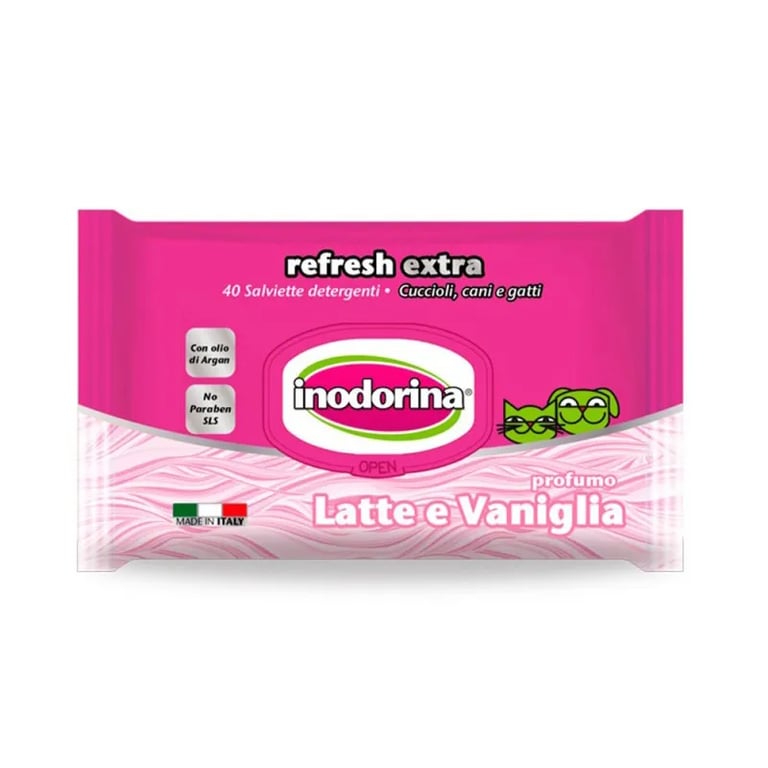 Refresh Extra Toallitas Húmedas Leche y Vainilla