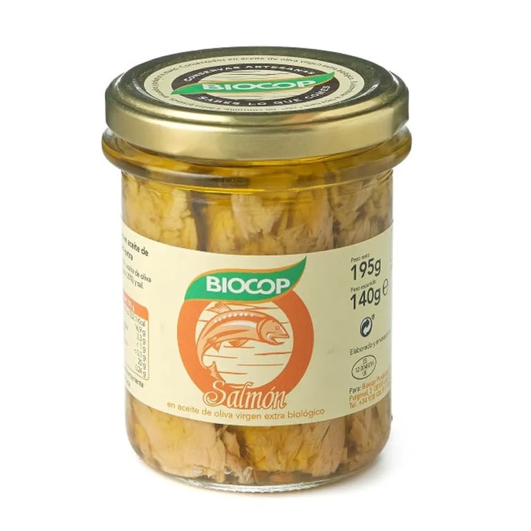 Filetes De Salmón En Aceite De Oliva Virgen Bio