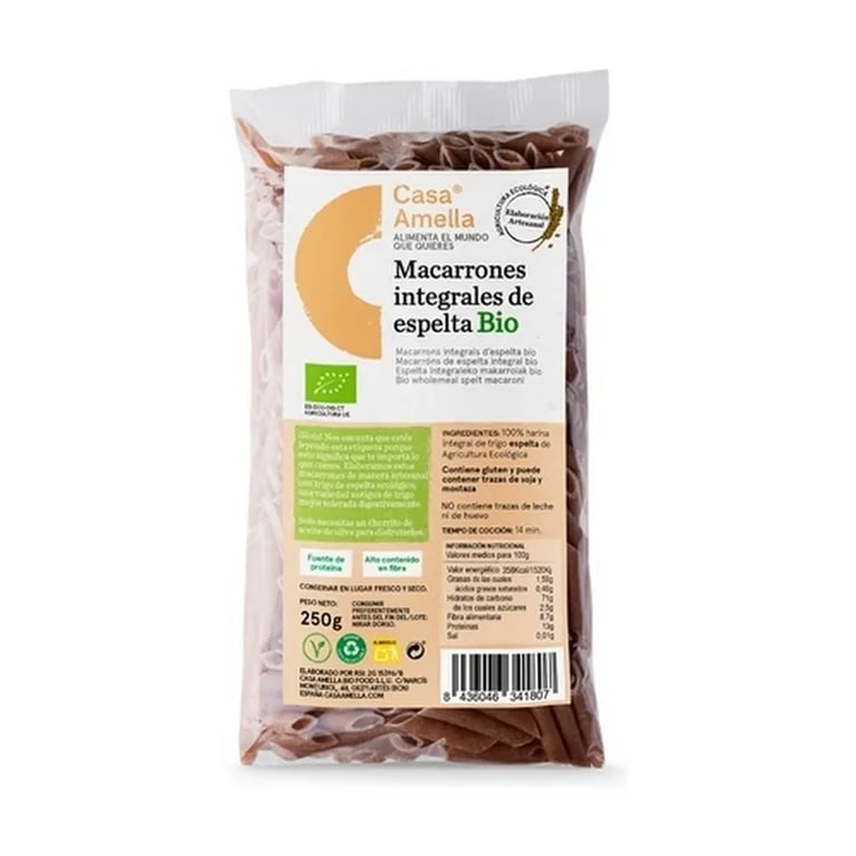 Macarrones Integrales De Espelta Bio