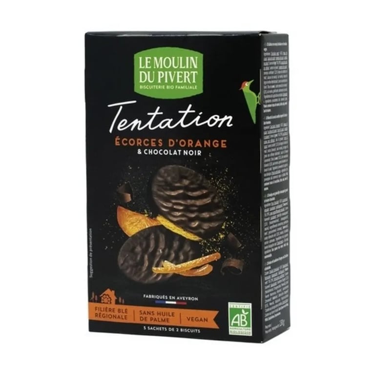 Galletas Tentation Chocolate Negro y Naranja
