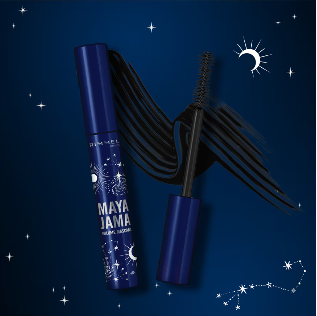 Maya Jama Pitch Black Máscara Volume da Rimmel London