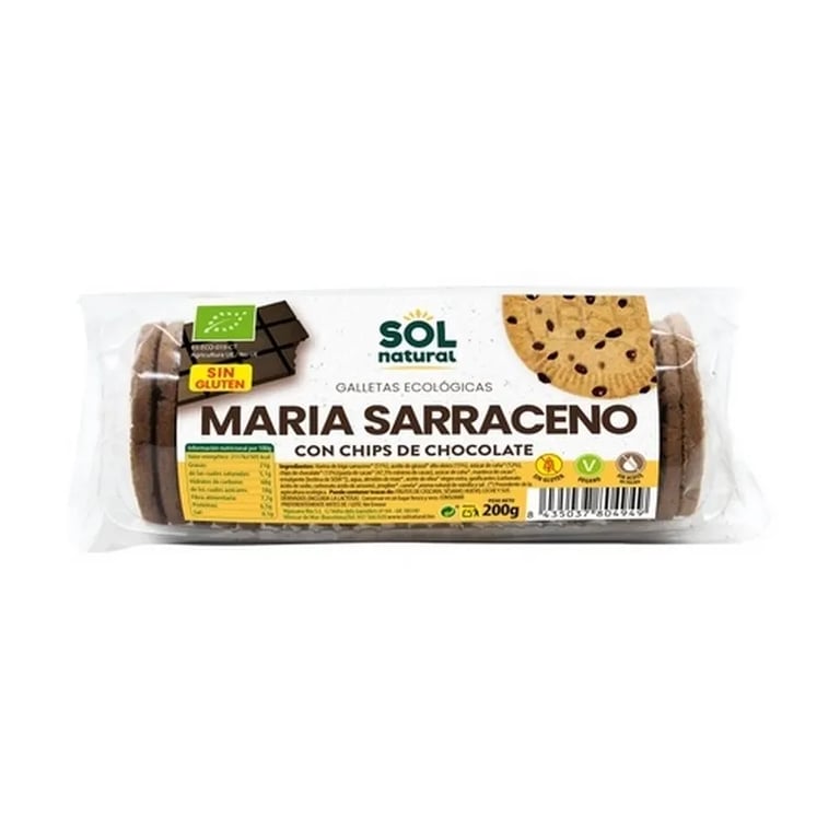 Biscotti Maria Sarrac Con Chips Di Cioccolato Bio