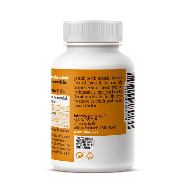 Chitosane Chrome et Vitamine C 600mg - imagen 3 de 4