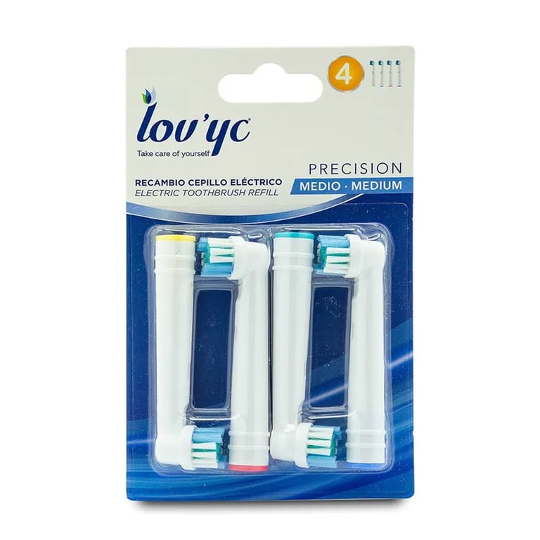 Lovyc Recambio Cepillo Eléctrico Precision Medio