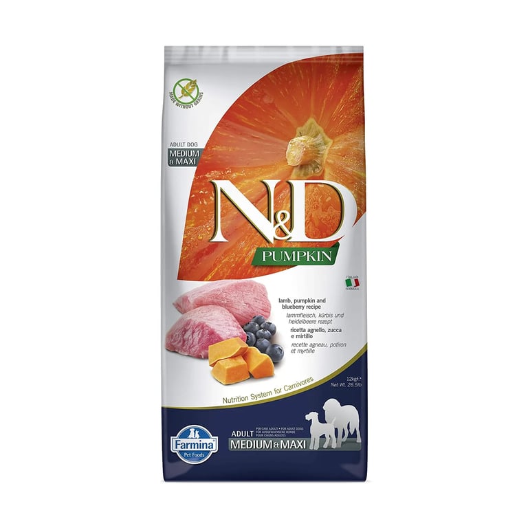Hundefutter Adult Medium Maxi ND Kürbis Lamm