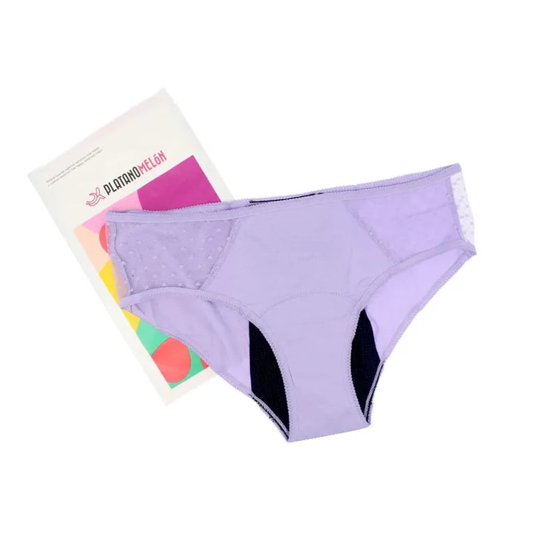 Kiwitas Classic Plumeti Braguitas Menstruales Lila