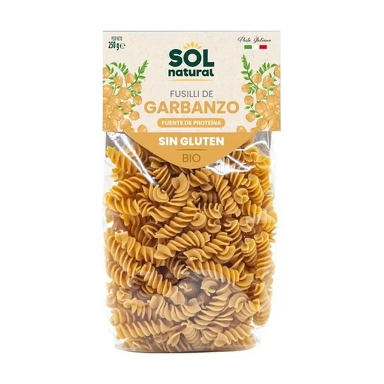 Fusilli De Grão De Bico Bio Sem Glúten