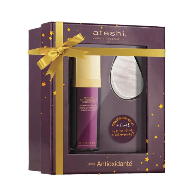 Pack Atashi Antioxidant 30 ml + Jade-Gesichtsstein