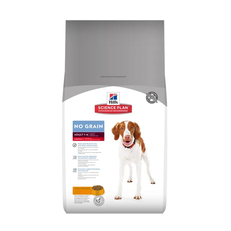 Science Plan Perro Adulto Sin Cereales Razas Medianas Pollo 2 Kg