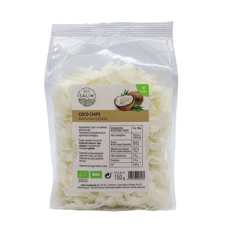 COCO CHIPS DESHIDRATADOS BIO