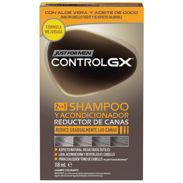 ControlGX 2 In 1 Shampoo & Spülung zur Reduzierung grauer Haare 118 ml von Just For Men