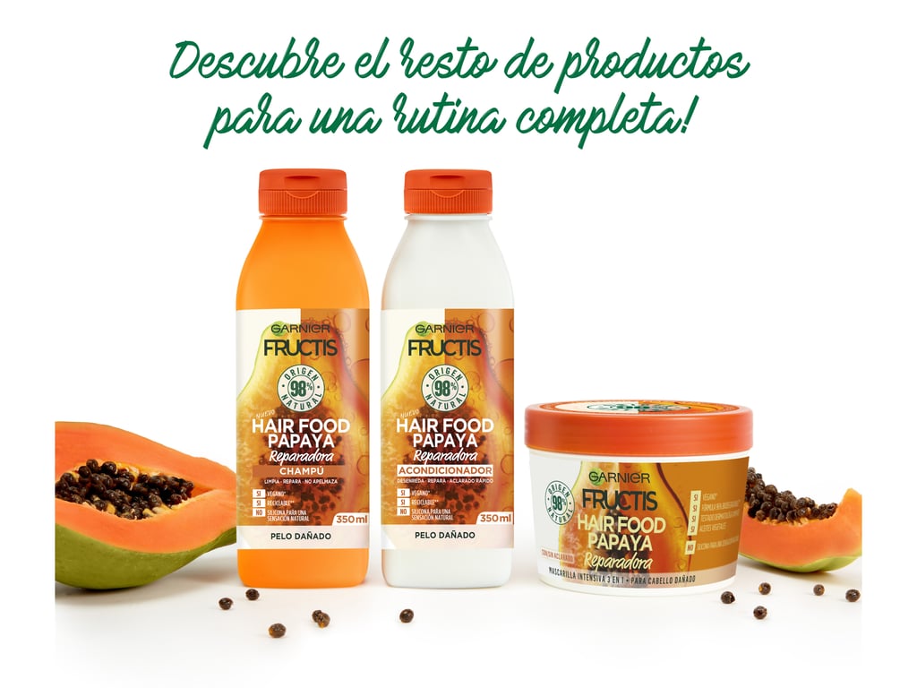 Fructis Hair Food Papaye Shampooing Réparateur 350 ml de Garnier