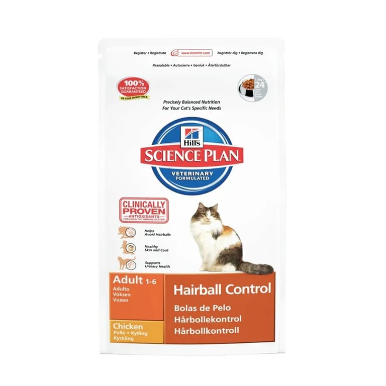 Science Plan Erwachsene Katzen Hairball Control Huhn