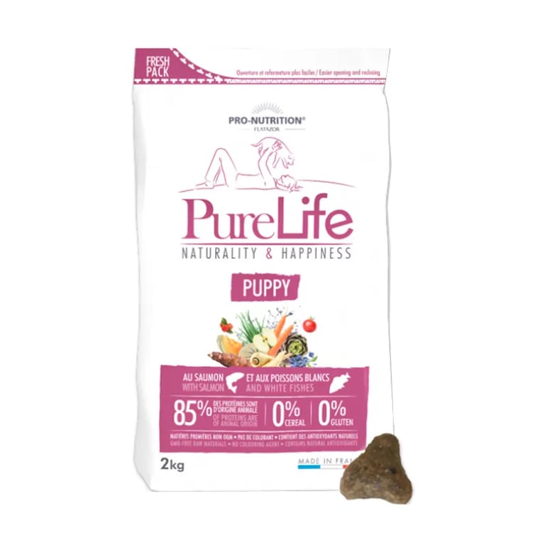 Pure Life Dog Puppy Zalm en Witte Vis