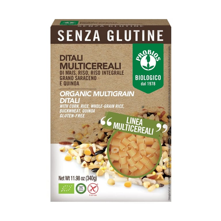Ditalini Multicereal Sin Gluten Bio