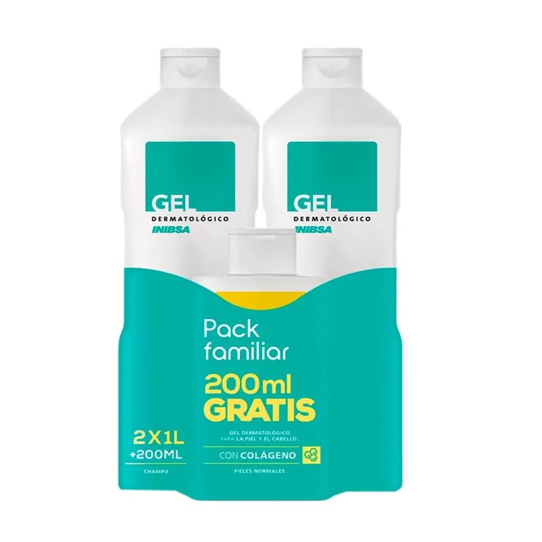 Gel Dermatológico 1000 ml + 200 ml + Gel Multicereales 1000 ml