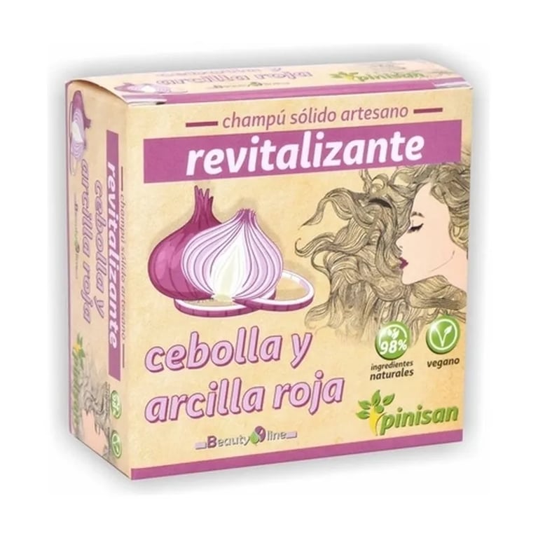 Champú Sólido Revitalizante Cebolla y Arcilla Roja
