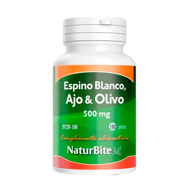 Espino Blanco Ajo Y Olivo 500 mg