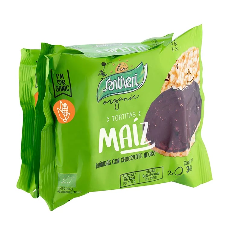 Galettes De Riz Nappées De Chocolat Noir Bio Organic