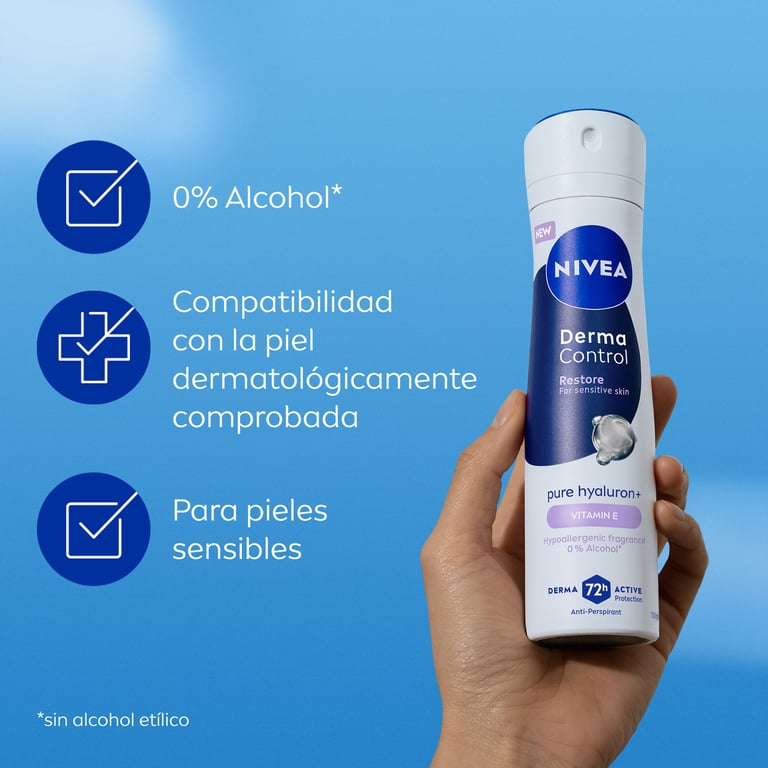 Derma Control Restore Desodorante Spray 200 ml de Nivea