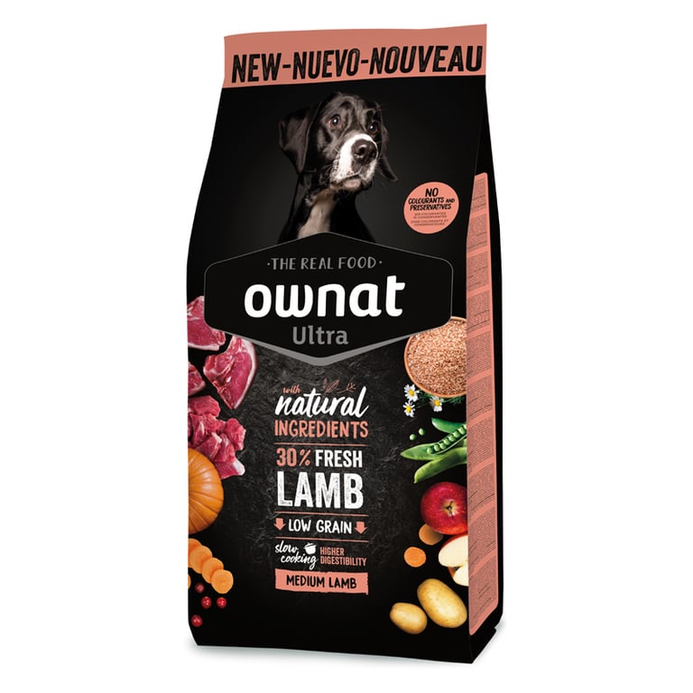 Ownat Ultra Canine Adult Medium Cordero