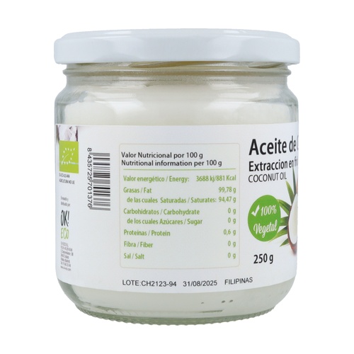 Huile de Coco Bio Extraction Froid - imagen 2 de 3