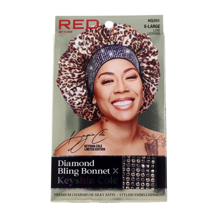 Diamond Bling Cappello per Capelli XL Luxe Leopardo