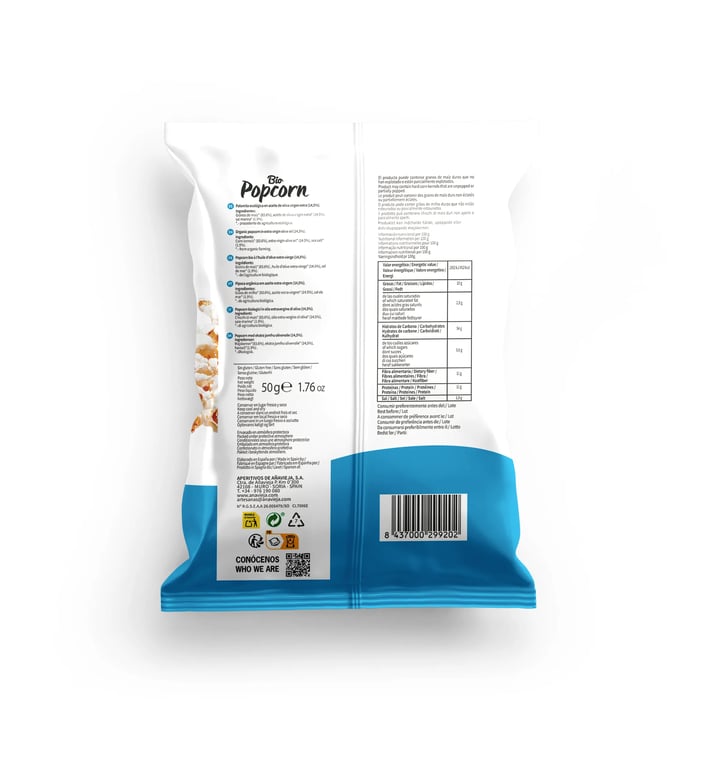 Bio-Popcorn Natives Olivenöl Extra - imagen 3 de 3
