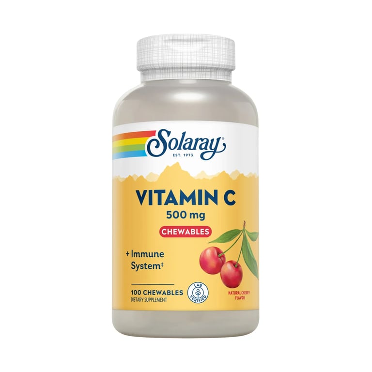 VITAMINA C MASTICABLE 500mg SABOR CEREZA