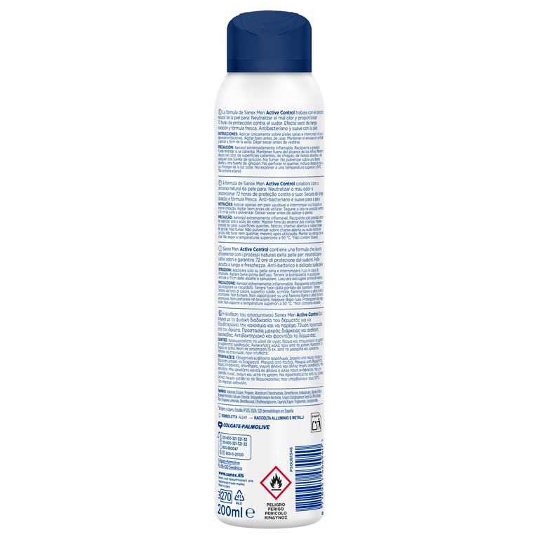 Desodorizante Men Active Control 200 ml da Sanex