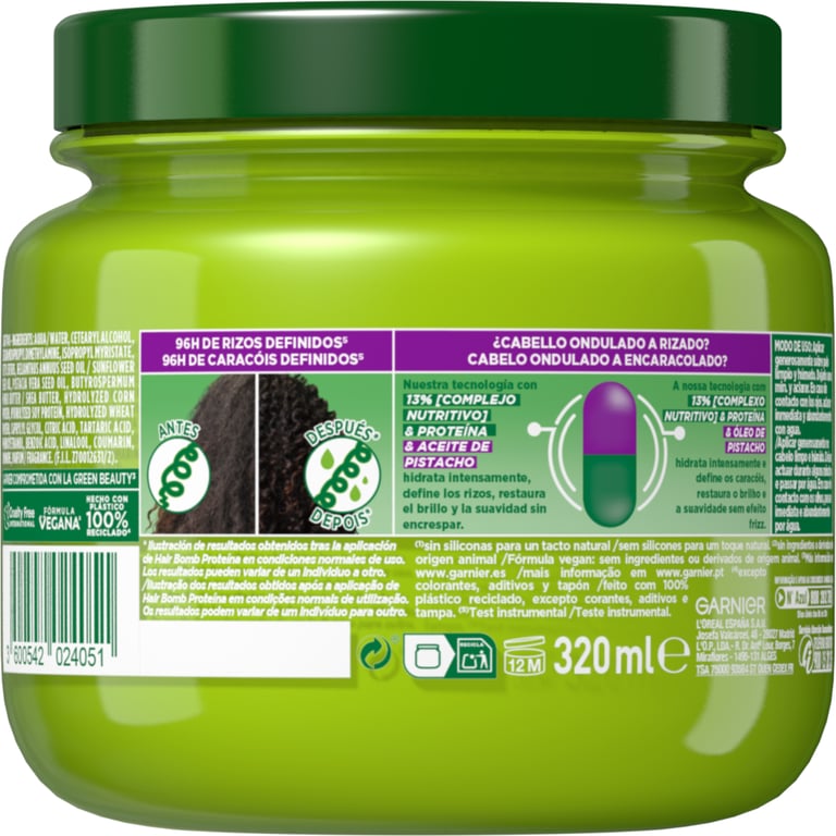 Fructis Hair Bomb Proteína Nutri Rizos Locken-Maske 300 ml von Fructis