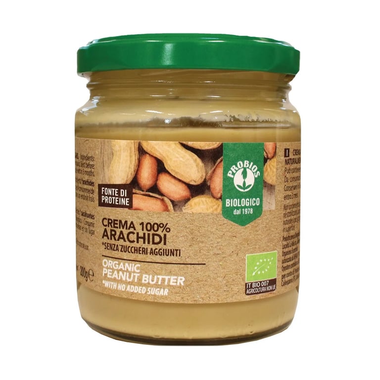 100% Crema De Cacahuete Sin Gluten Bio