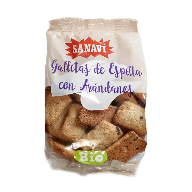 Galletas De Espelta Y Arandanos Bio