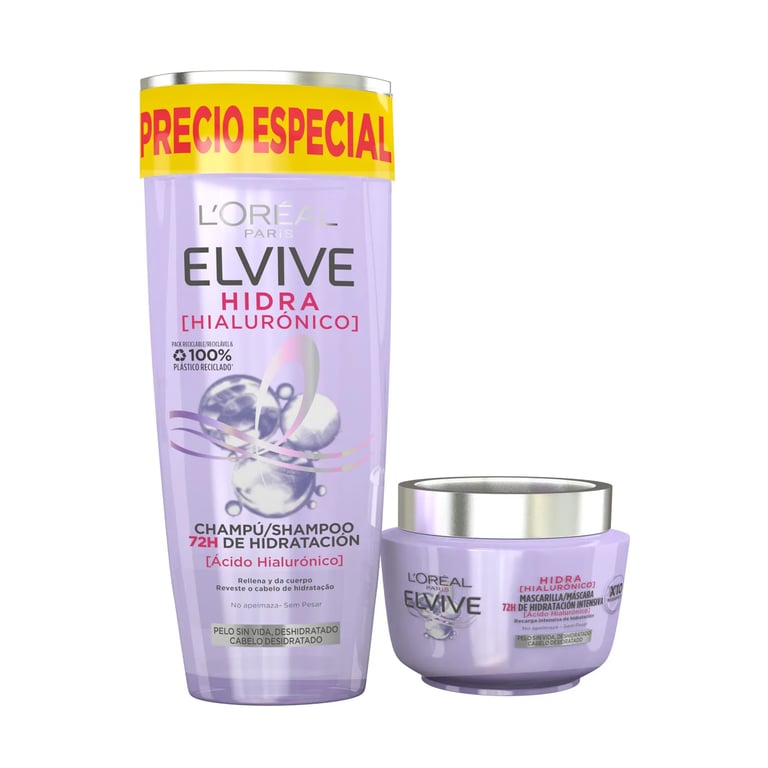 Elvive Hydra Hyaluronique Masque 300 ml + Shampooing 250 ml