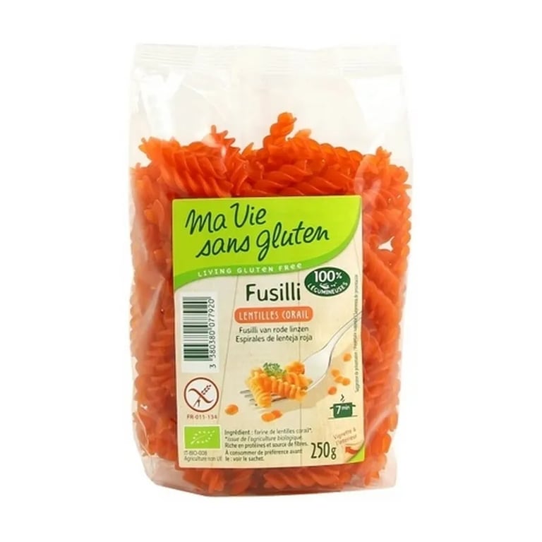 Fusili De Lenteja Roja Eco