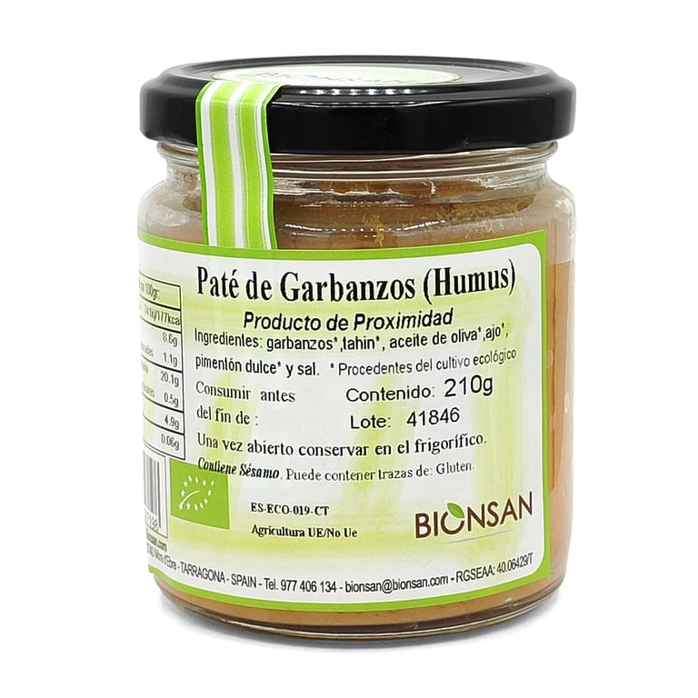 Houmous de Pois Chiches Bio