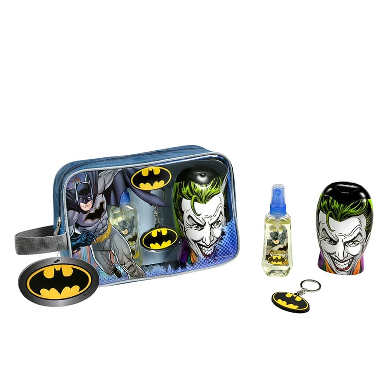 Batman Pack EDT 90 ml + Gel 2 in 1 300 ml + Schlüsselhalkter + Kulturbeutel