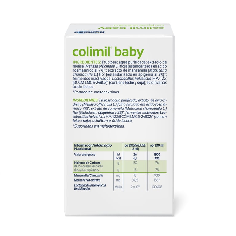 Colimil Baby prévient les coliques infantiles.