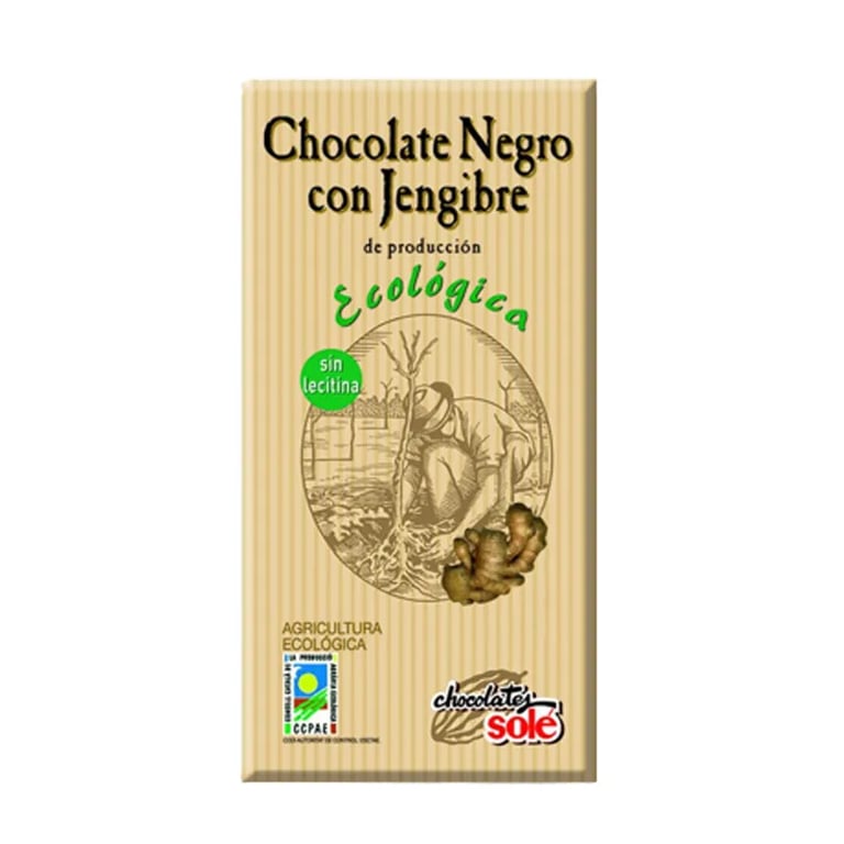 Chocolate Negro Con Jengibre Bio Organic