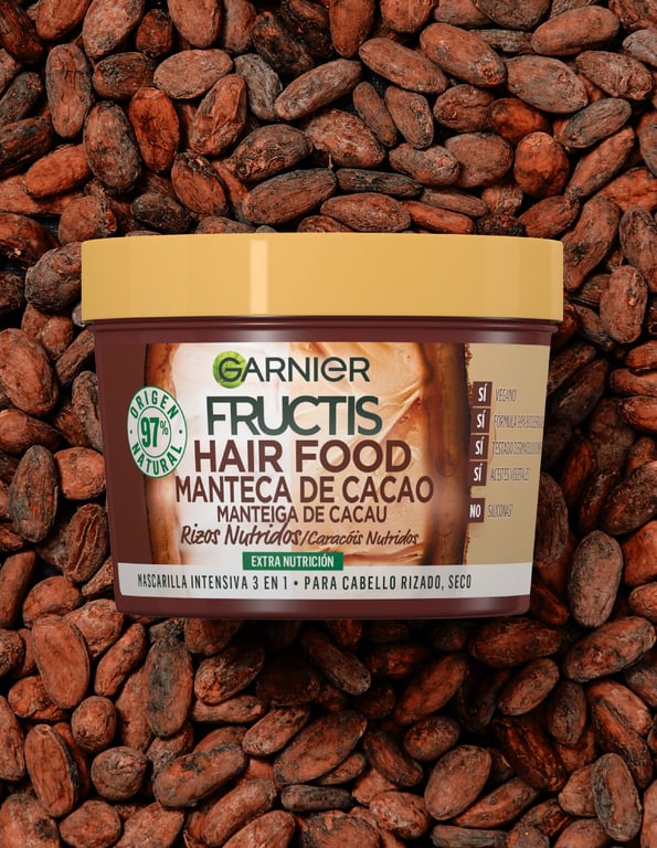 Fructis Hair Food Beurre de Cacao Masque Boucles Nourries 390 ml de Fructis