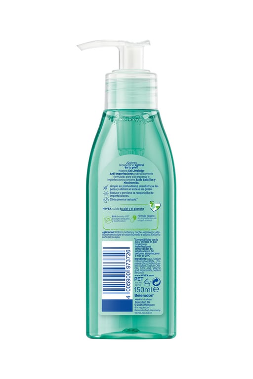 Derma Skin Clear Gel Nettoyant Visage 150 ml de Nivea