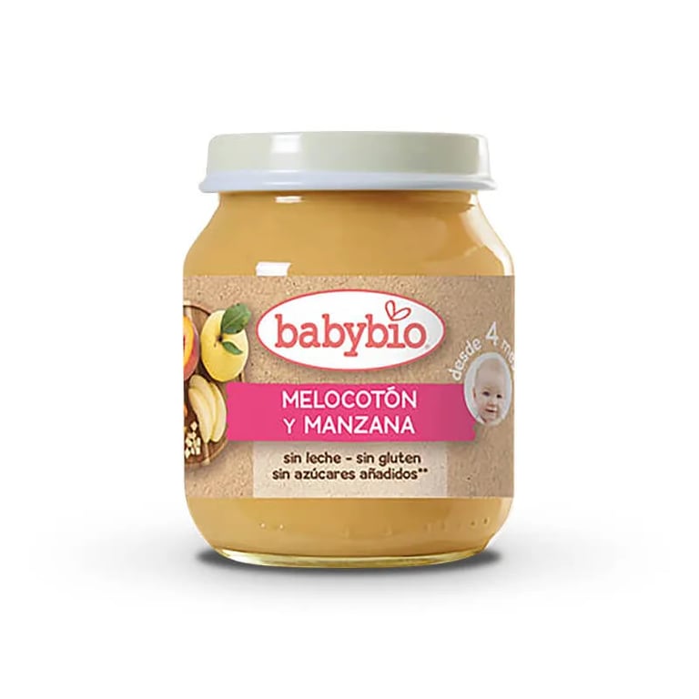BABYBIO POTITO FRUTAS MELOCOTÓN Y MANZANA